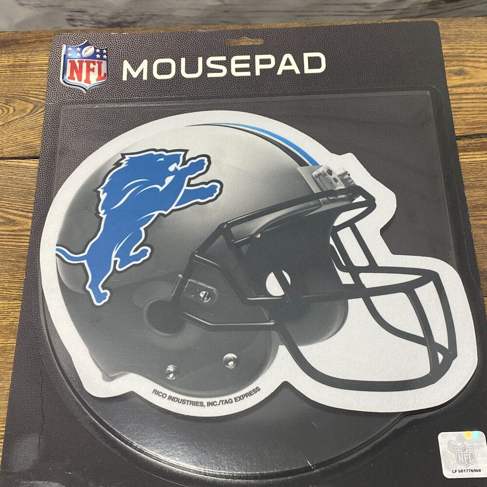 NFL Detroit Lions Helmet MOUSE PAD Football Sport Logo Computer Office Supply